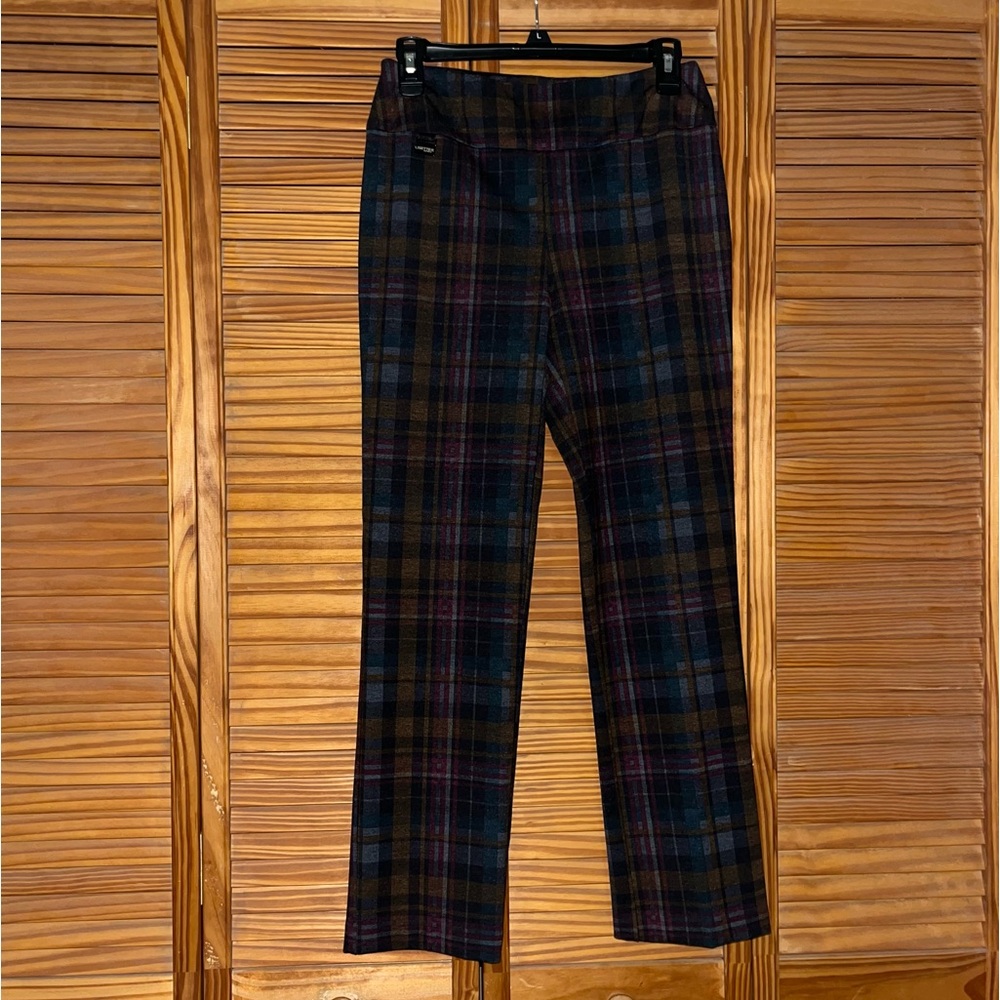 Lisette‎ L Montreal Pull On Plaid Pants Style 29001 Size 4